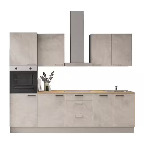 nobilia® Küchenzeile Norr, individuell anpassbar, gratis Küchenplanung mit Profis, (Breite 270 cm), vormontiert, wahlw. mit E-Geräten, inkl. Lieferung – Bild 3