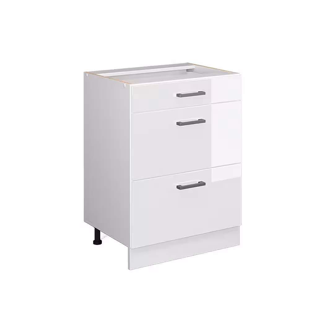 Vicco Unterschrank R-Line, Sonoma/Weiß, 60 cm ohne Arbeitsplatte (1-St) – Bild 2