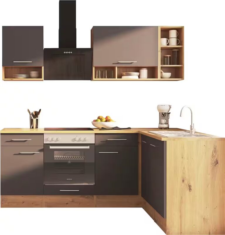 RESPEKTA Winkelküche Hilde, wechselseitig aufbaubar, Breite 220 cm, exklusiver Konfiguration für OTTO