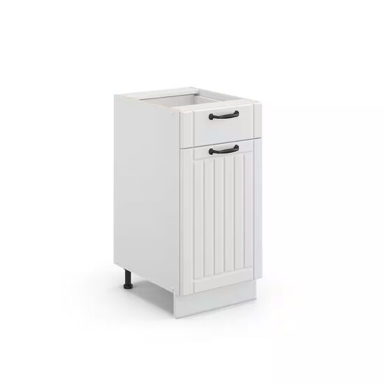 Vicco Unterschrank Fame-Line, Weiß Hochglanz/Weiß, 40 cm ohne Arbeitsplatte (1-St) – Bild 3
