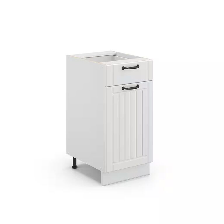 Vicco Unterschrank Fame-Line, Weiß Hochglanz/Weiß, 40 cm ohne Arbeitsplatte (1-St)