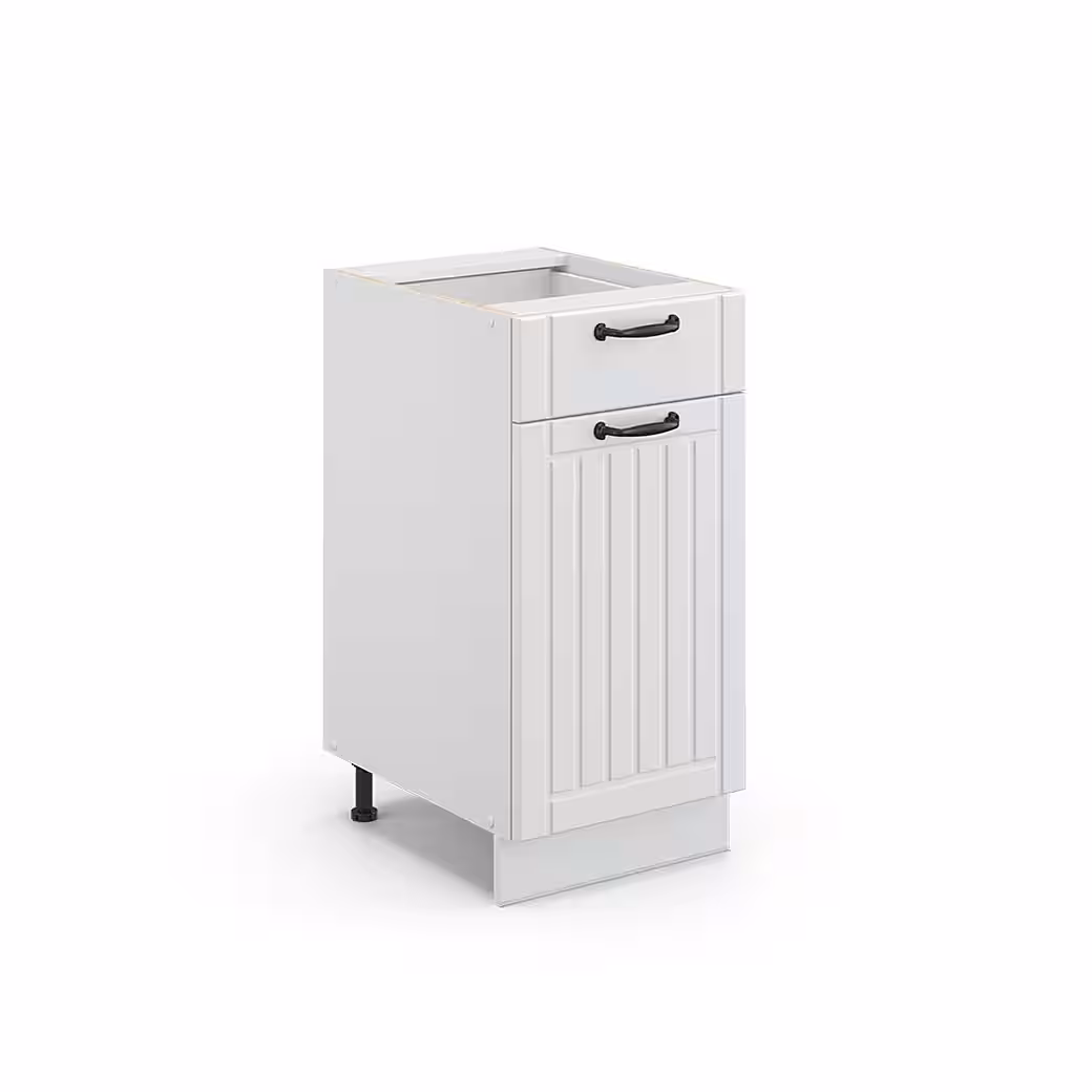 Vicco Unterschrank Fame-Line, Weiß Hochglanz/Weiß, 40 cm ohne Arbeitsplatte (1-St) – Bild 3