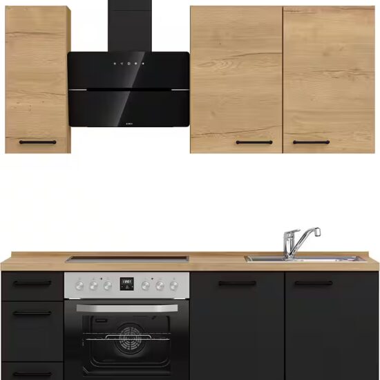 nobilia® Küchenzeile "MIAMI", NEU: individuell anpassbar mit gratis Profi-Beratung, vormontiert, Breite 180 cm, Ausrichtung wählbar, wahlw. mit E-Geräten – Bild 3