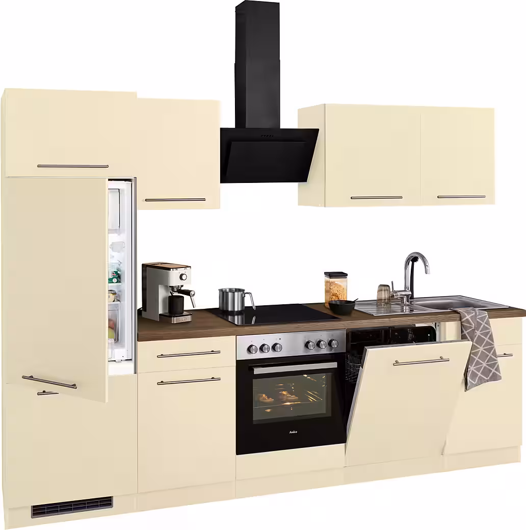 wiho Küchen Küchenzeile Unna, ohne E-Geräte, Breite 280 cm – Bild 3
