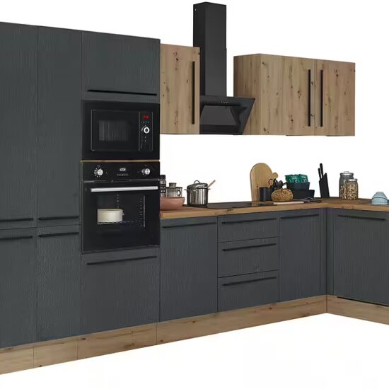 KOCHSTATION Winkelküche Florida, Stellbreite 370x175 cm, wahlweise mit E-Geräten, mit Softclose für Türen und Schubkästen – Bild 9