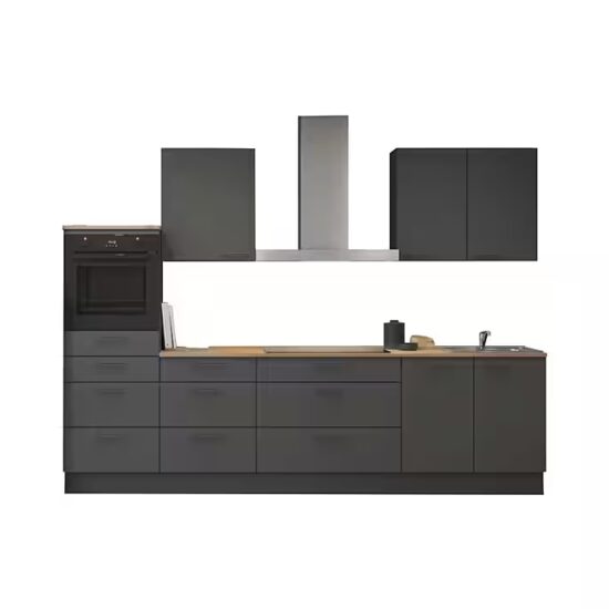 nobilia® Küchenzeile Salev, individuell anpassbar, gratis Küchenplanung mit Profis, (Breite 300 cm), vormontiert, wahlw. mit E-Geräten, inkl. Lieferung – Bild 3