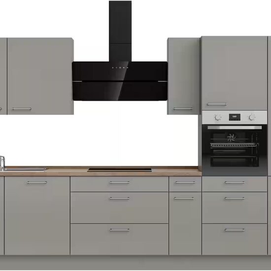 nobilia® Küchenzeile "Laser II", NEU: individuell anpassbar mit gratis Profi-Beratung, vormontiert, 360 cm breit, optional mit verschiedenen E‑Geräte-Sets – Image 2