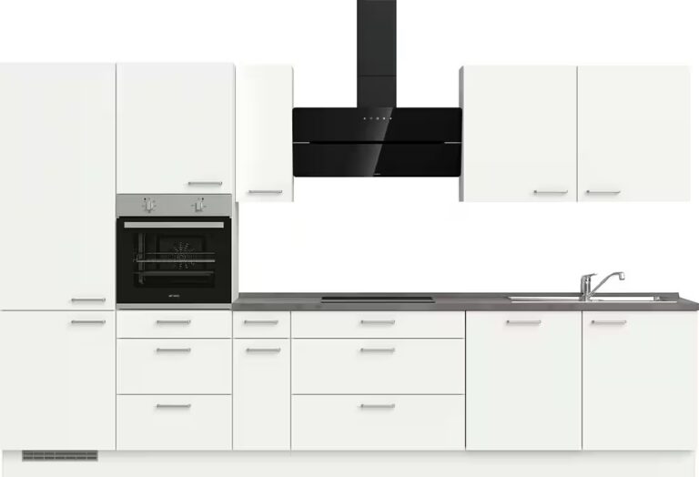 nobilia® Küchenzeile "MIAMI", NEU: individuell anpassbar mit gratis Profi-Beratung, vormontiert, Breite 300 cm, Ausrichtung wählbar, wahlw. mit E-Geräten