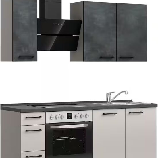 nobilia® Küchenzeile "MIAMI", NEU: individuell anpassbar mit gratis Profi-Beratung, vormontiert, Breite 180 cm, Ausrichtung wählbar, wahlw. mit E-Geräten – Bild 2