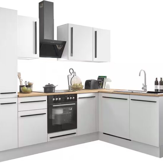 BASIC by Balculina Winkelküche Denver, Küche BxHxT 250/115 x 211 x 60, Breite 250 cm, wahlweise mit E-Geräten und Induktion – Bild 9