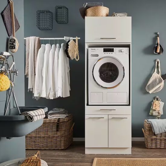 Laundreezy Mehrzweckschrank-Set LAUNDREEZY LDSK1, Breite 67,5 cm, Softclose, höhenverstellbare Füße – Bild 3