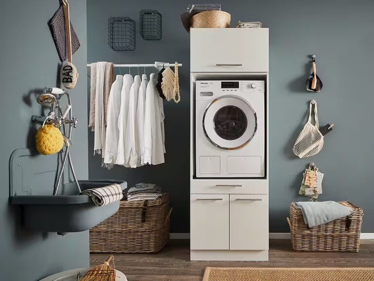 Laundreezy Mehrzweckschrank-Set LAUNDREEZY LDSK1, Breite 67,5 cm, Softclose, höhenverstellbare Füße