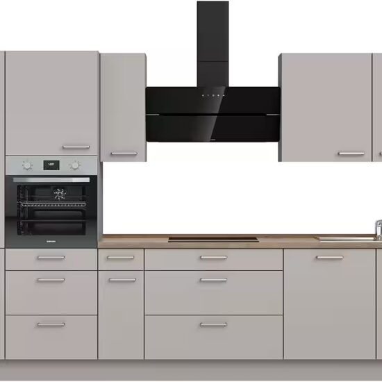 nobilia® Küchenzeile "MIAMI", NEU: individuell anpassbar mit gratis Profi-Beratung, vormontiert, Breite 300 cm, Ausrichtung wählbar, wahlw. mit E-Geräten – Bild 2