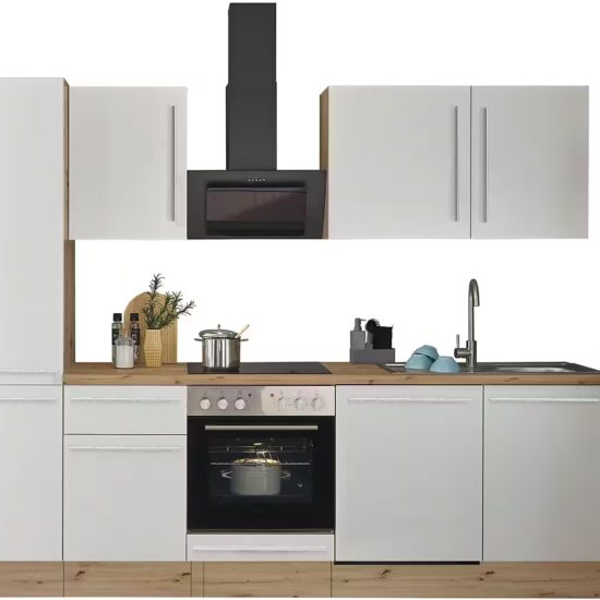 KOCHSTATION Küchenzeile Florida, Breite 250 cm, wahlweise mit E-Geräten,Softclose für Türen/Schubkästen – Bild 3