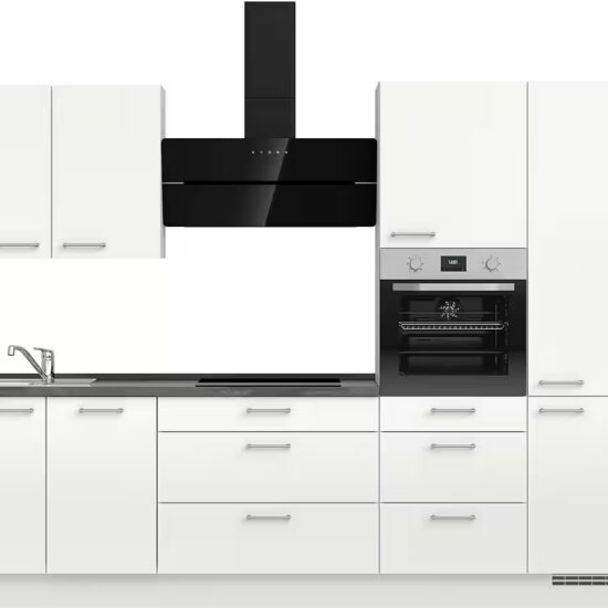 nobilia® Küchenzeile "Laser II", NEU: individuell anpassbar mit gratis Profi-Beratung, vormontiert, 300 cm breit, optional mit verschiedenen E‑Geräte-Sets – Bild 2