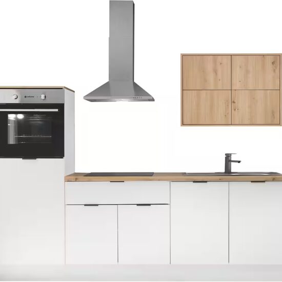 KOCHSTATION Küchenzeile KS-Georgia, mit 38mm starker Arbeitsplatte, Breite 250 cm, wahlweise mit E-Geräten und Kühlschrank – Bild 9