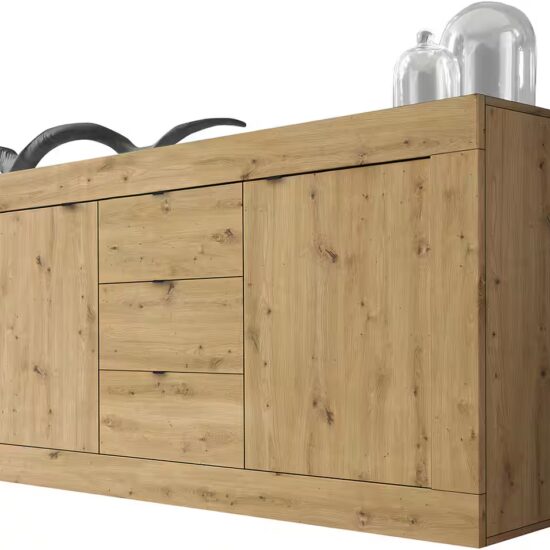 Home affaire Sideboard Basic, Breite 160 cm, 2 Türen 3 Schubkästen – Bild 2