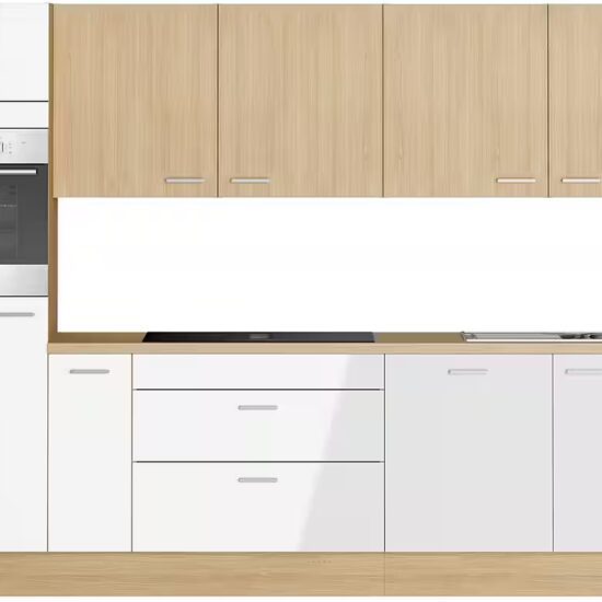 KOCHSTATION Küchenzeile KS-Lucy wahlweise mit Induktionskochfeld mit integriertem Dunstabzug, Breite 360 cm, Soft-Close, inkl. Zubehör, wahlweise mit E-Geräten – Bild 3