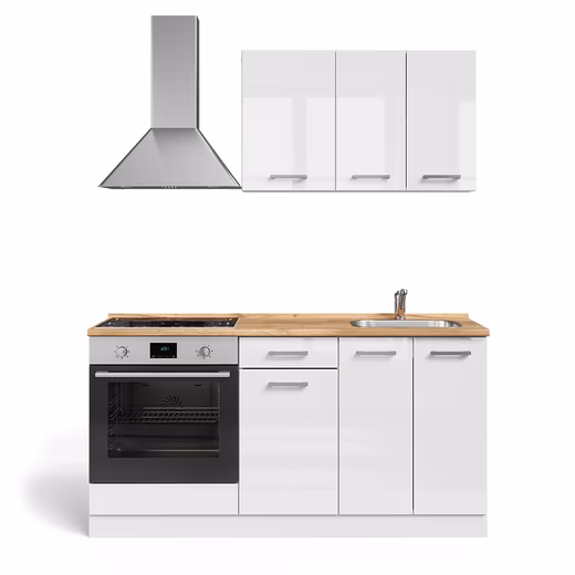 nobilia® Küchenzeile "Flash II", NEU: individuell anpassbar mit gratis Profi-Beratung, vormontiert, Breite 240 cm, Ausrichtung wählbar, wahlw. mit E-Geräten – Bild 3