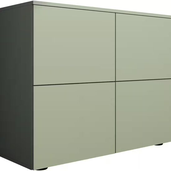 borchardt Möbel Kommode Rova, Sideboard mit 4 Türen, Praktische Push-to-open-Funktion, verstellbare Böden, Breite 93 cm – Bild 2