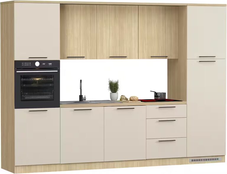 KOCHSTATION Küchenzeile KS-Luna, Einbauküche, Zeilenküche, Küchenblock, Breite 300 cm, wahlweise mit Hanseatic-E-Geräten, APL 35mm stark
