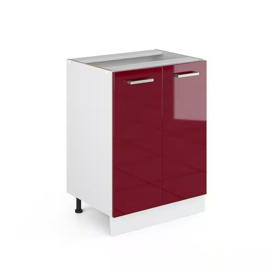 Vicco Unterschrank R-Line, Weiß Hochglanz/Weiß, 60 cm ohne Arbeitsplatte (1-St) – Bild 4