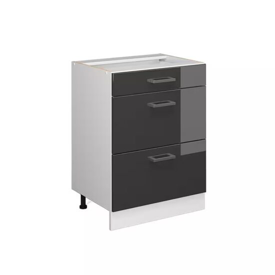 Vicco Unterschrank R-Line, Sonoma/Weiß, 60 cm ohne Arbeitsplatte (1-St) – Bild 3