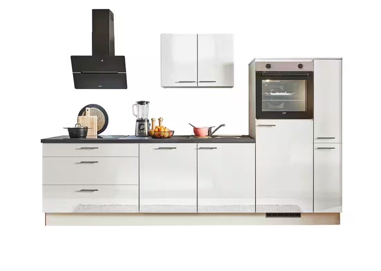 pino Küchenzeile Stockholm, individuell anpassbar, gratis Küchenplanung mit Profis, (Breite 280cm), vormontiert, wahlw. mit E-Geräten, Preis inkl. Lieferung & Montage