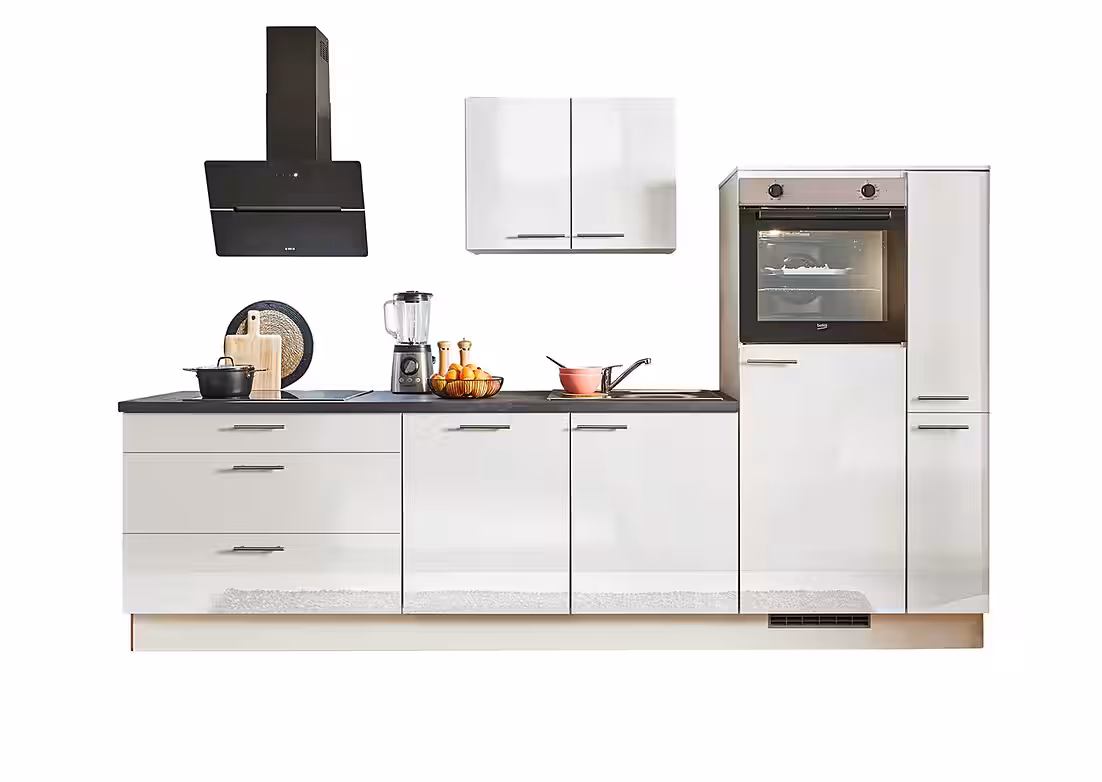pino Küchenzeile Stockholm, individuell anpassbar, gratis Küchenplanung mit Profis, (Breite 280cm), vormontiert, wahlw. mit E-Geräten, Preis inkl. Lieferung & Montage – Bild 3