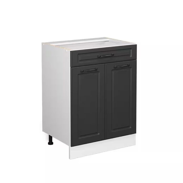 Vicco Unterschrank R-Line, Blau-Grau/Weiß, 60 cm mit Schublade, ohne Arbeitsplatte (1-St)