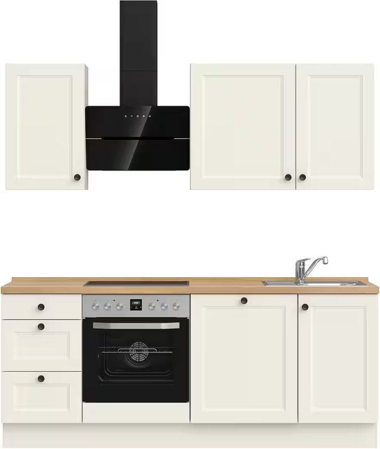 nobilia® Küchenzeile "Cascada II", NEU: individuell anpassbar mit gratis Profi-Beratung, vormontiert, Breite 210 cm, Ausrichtung wählbar, wahlw. mit E-Geräten