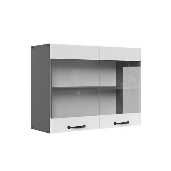 Vicco Glashängeschrank R-Line, Goldkraft Eiche/Anthrazit, 80 cm (1-St) – Bild 2
