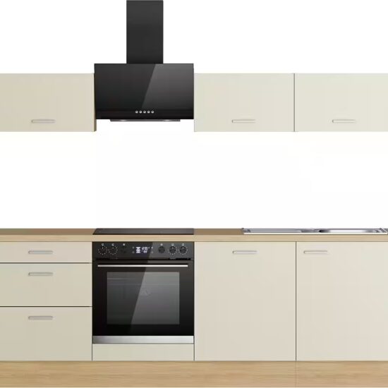 KOCHSTATION Küchenzeile KS-Sion Breite 240 cm, schnelle Montage OPTIsnap, wahlw. m.HANSEATIC-E-Geräten u.Stand Alone – Bild 1