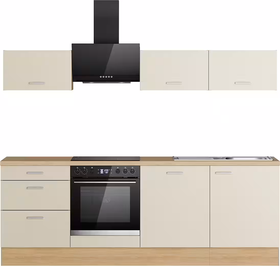 KOCHSTATION Küchenzeile KS-Sion Breite 240 cm, schnelle Montage OPTIsnap, wahlw. m.HANSEATIC-E-Geräten u.Stand Alone – Bild 2