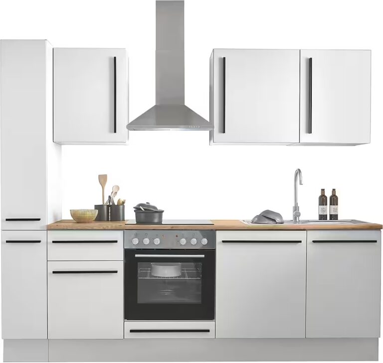 BASIC by Balculina Winkelküche Denver, Küche BxHxT 250 x 211 x 60, Breite 250 cm, wahlweise mit E-Geräten und Induktion