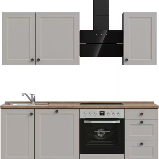 nobilia® Küchenzeile "Cascada II", NEU: individuell anpassbar mit gratis Profi-Beratung, vormontiert, Breite 210 cm, Ausrichtung wählbar, wahlw. mit E-Geräten – Bild 2