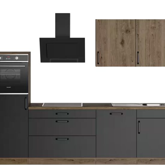 wiho Küchen Küchenzeile Elba, wahlweise mit Hanseatic E-Geräten, Breite 330 cm – Bild 10