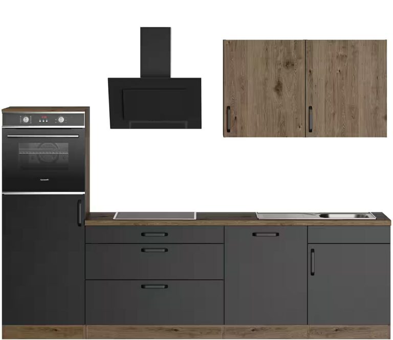 wiho Küchen Küchenzeile Elba, wahlweise mit Hanseatic E-Geräten, Breite 330 cm