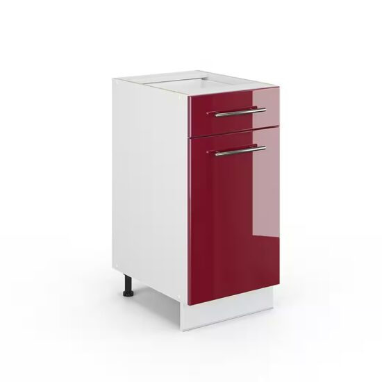 Vicco Unterschrank Fame-Line, Weiß Hochglanz/Weiß, 40 cm ohne Arbeitsplatte (1-St) – Bild 2