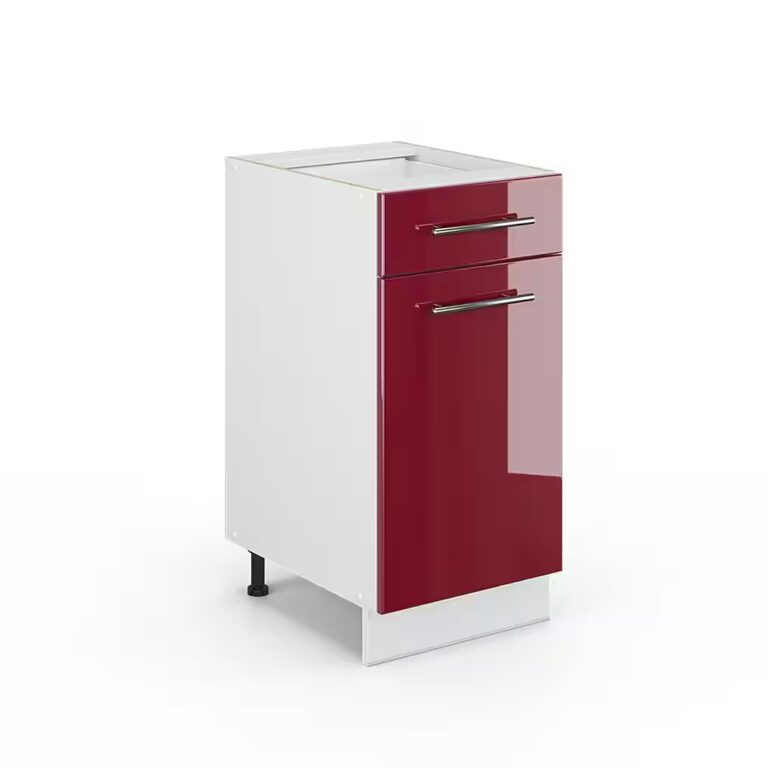 Vicco Unterschrank Fame-Line, Weiß Hochglanz/Weiß, 40 cm ohne Arbeitsplatte (1-St)