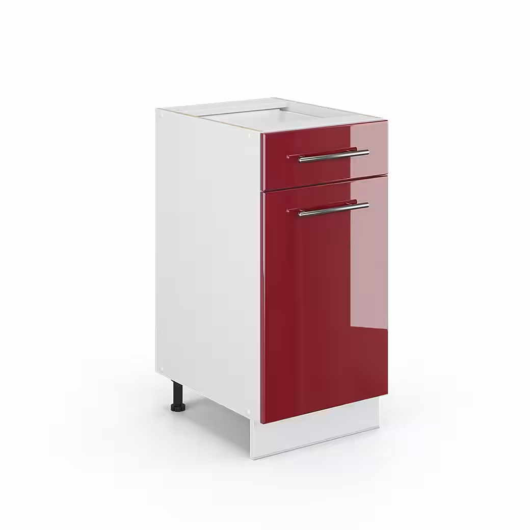 Vicco Unterschrank Fame-Line, Weiß Hochglanz/Weiß, 40 cm ohne Arbeitsplatte (1-St) – Bild 2