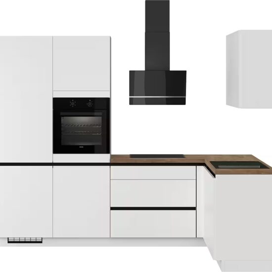 IMPULS KÜCHEN Winkelküche "Dublin", Anti Fingerprint Oberfläche, Schubkästen mit Soft-Close, vormontiert, wahlweise mit E-Geräten, mit Vollauszug, Breite 460 cm – Bild 2