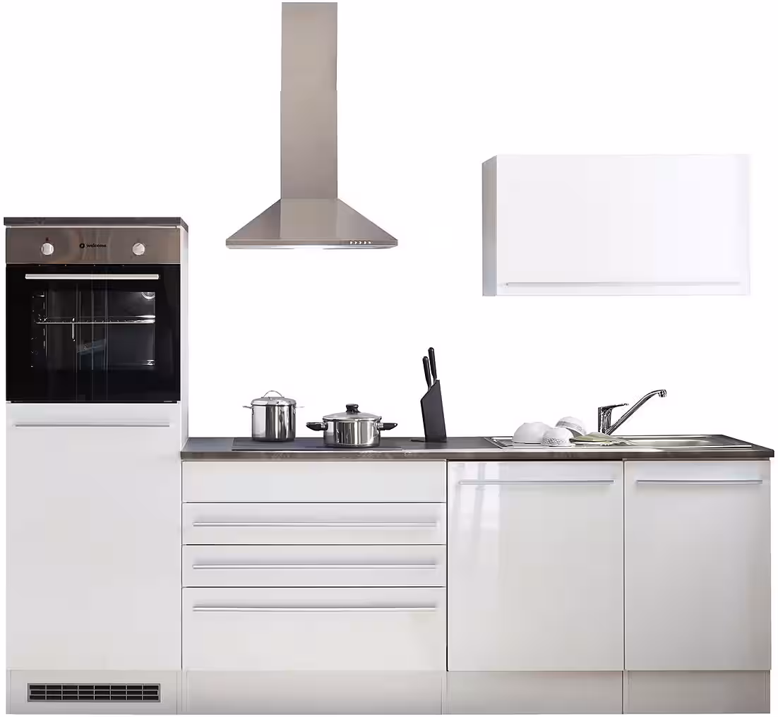 BASIC by Balculina Küchenzeile Jazz, Breite 260 cm, wahlweise mit E-Geräten – Bild 3