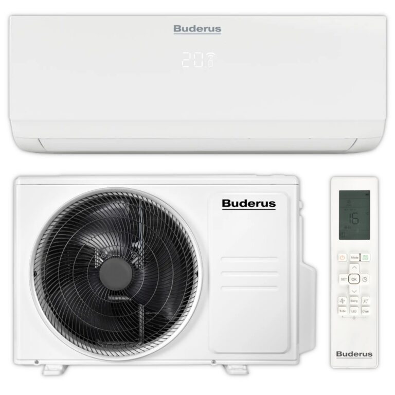 Buderus Logacool AC166i.3-Set 2,6 W – Split-Klimaanlage 2,6 kW für Räume bis 30 m²