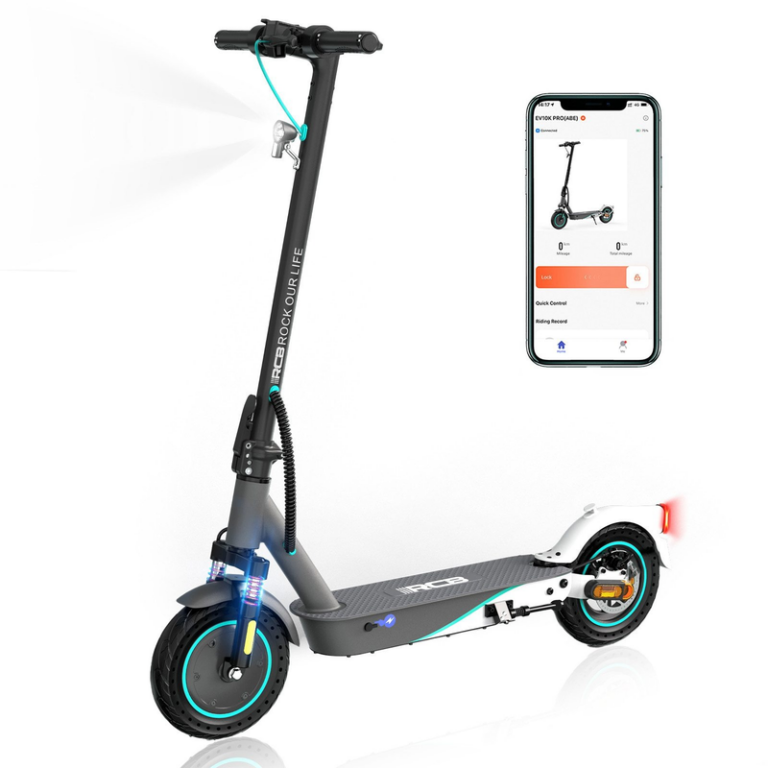 E-Scooter EV10KP mit Straßenzulassung (ABE), Komfortable Stoßdämpfung, APP