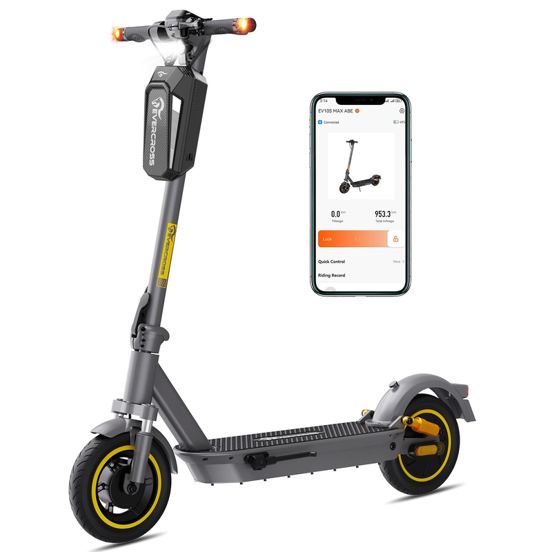 E-Scooter mit Straßenzulassung (ABE), 10" Runflat Reifen, Blinker