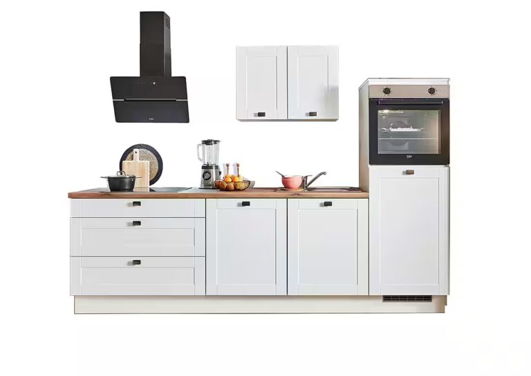 pino Küchenzeile Helsinki, individuell anpassbar, gratis Küchenplanung mit Profis, (Breite 250cm), vormontiert, wahlw. mit E-Geräten, Preis inkl. Lieferung & Montage