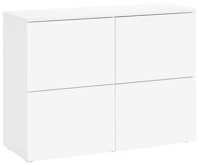 borchardt Möbel Kommode Rova, Sideboard mit 4 Türen, Praktische Push-to-open-Funktion, verstellbare Böden, Breite 93 cm