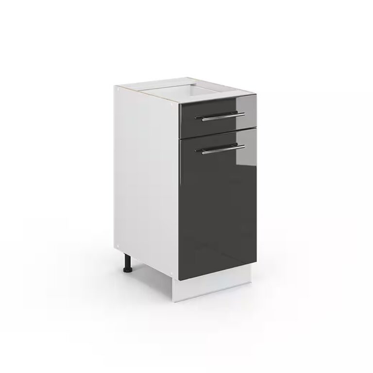 Vicco Unterschrank Fame-Line, Weiß Hochglanz/Weiß, 40 cm ohne Arbeitsplatte (1-St)