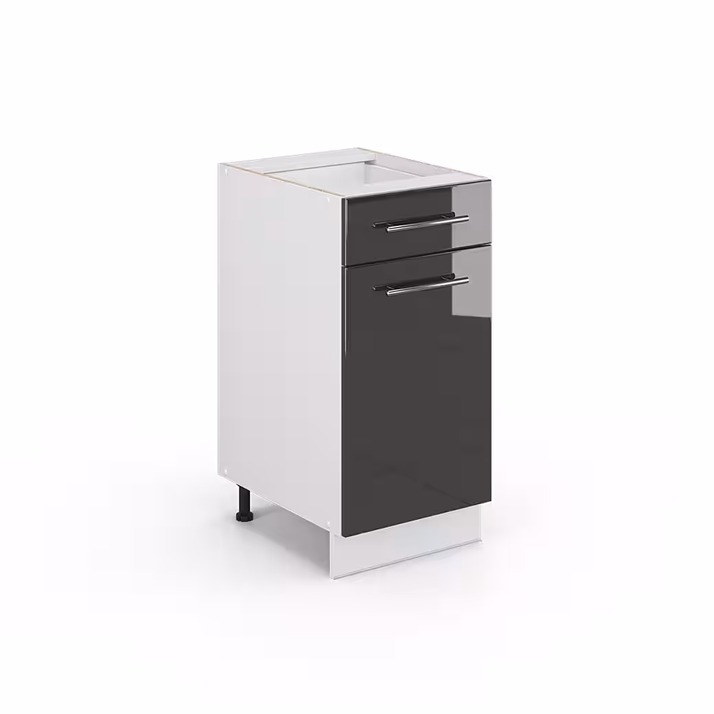 Vicco Unterschrank Fame-Line, Weiß Hochglanz/Weiß, 40 cm ohne Arbeitsplatte (1-St) – Bild 5